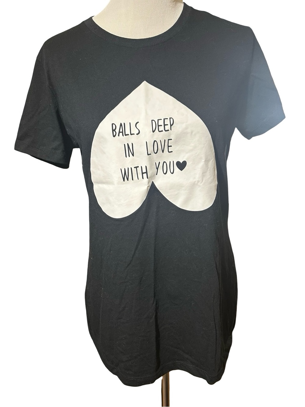 Next Level Apparel Black Tee with White Neck Tag